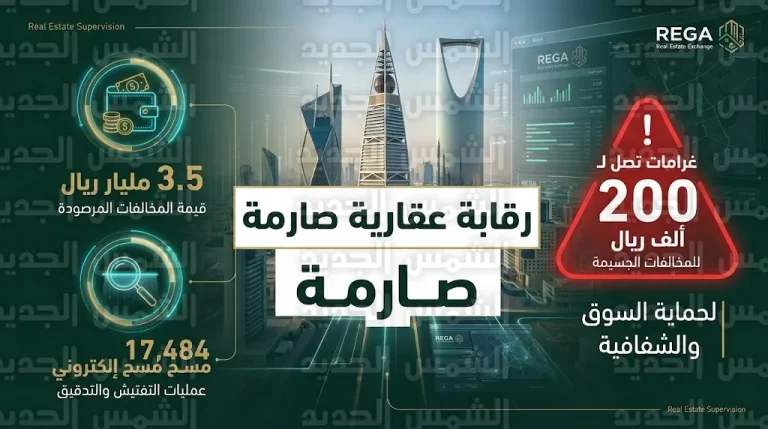 الهيئة العامة للعقار تضبط مخالفات سوق الوساطة وتلوح بعقوبات تصل إلى 200 ألف ريال