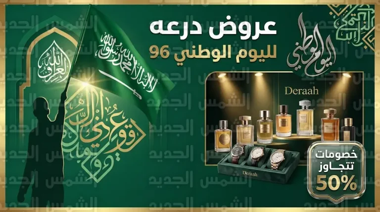 ترقب لانطلاق عروض درعه لليوم الوطني السعودي 96 بتخفيضات كبرى تتجاوز 50%