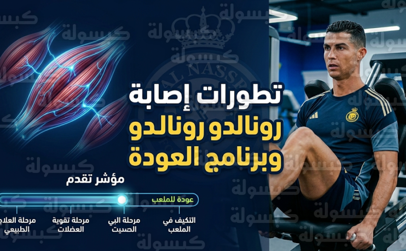كريستيانو رونالدو يواصل التأهيل المكثف في النصر.. تفاصيل الإصابة وشروط العودة للملاعب