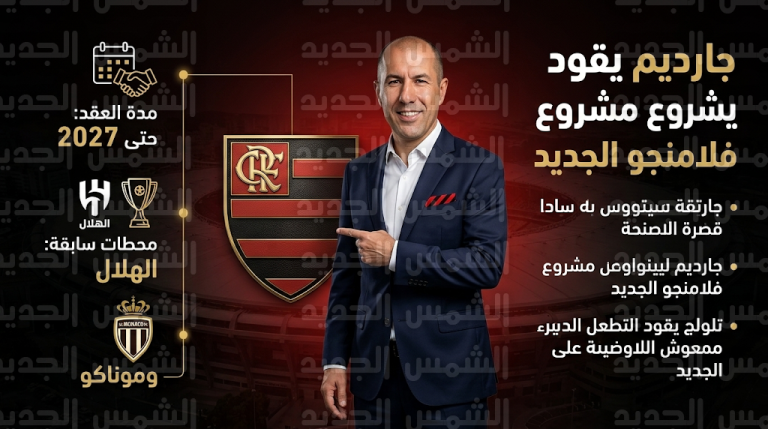 ليوناردو جارديم مديراً فنياً لنادي فلامنجو البرازيلي خلفاً لفيليبي لويس المقال رغم الفوز بثمانية أهداف